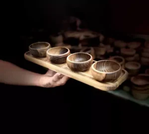 فروش عمده پیاله چوب گردو مدل نقلی