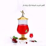 کلمن شربت شیشه ترک پایه دار