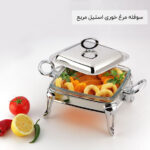 سوفله مرغ خوری استیل مربع