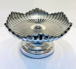 شیرینی خوری کریستال پایه دار دکوری