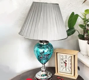 آباژور دکوری رومیزی پایه شیشه ای