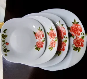 سرویس غذا خوری 26 پارچه مربعی گلدار مقصود