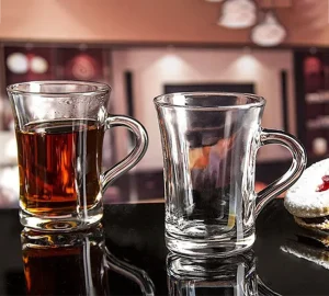 فروش عمده نیم لیوان دسته دار شیپوری کاوه