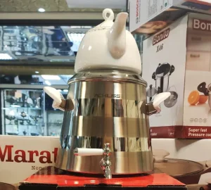 کتری قوری شیردار کف چدن آکیلیس