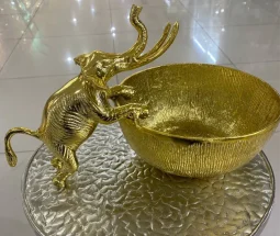 کاسه آجیل خوری آلومینیومی طرح فیل