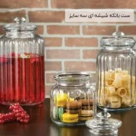 ست بانکه شیشه ای سه سایز