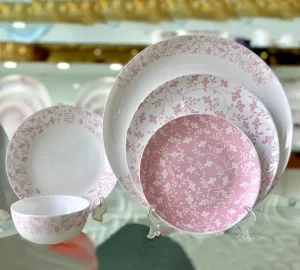 سرویس غذا خوری 26 پارچه گلدن اپال طرح گلریز