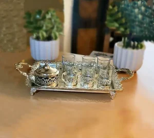 سرویس چای خوری 8 پارچه انگاره دار