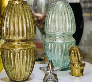 گلدان شیشه آبگز رومیزی مدل جاکارتا