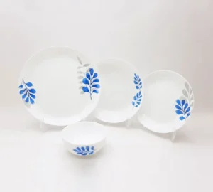 سرویس 26 پارچه گلدن اپال طرح بن سای آبی