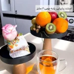فروش عمد ه استند پذیرایی پایه چوبی 2 سایز