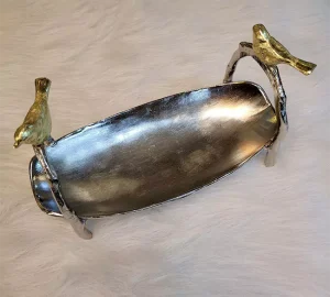 کشکول میوه خوری آلومینیومی طرح گنجشک