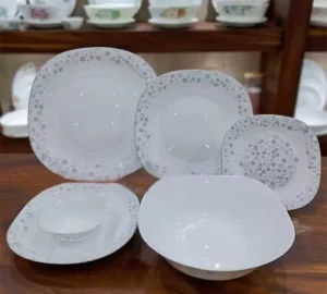 سرویس 26 پارچه آرکوپال مربع طرح نگار طوسی