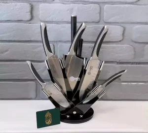 سرویس چاقو آشپزخانه 9 پارچه ام جی اس