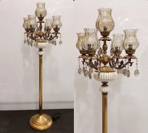 آباژور کنار سالنی پایه بلند لاله 5 شاخه