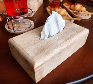 فروش عمده جا دستمال کاغذی چوبی رومیزی