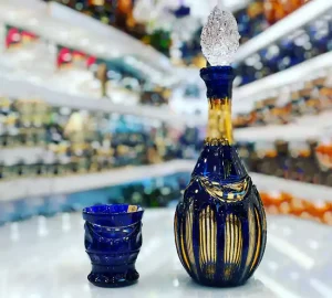 فروش عمده تنگ و لیوان شربت خوری کریستال