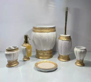 فروش عمده ست سرویس بهداشتی 6 پارچه درسا