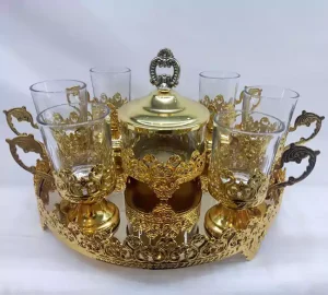 فروش عمده سرویس چای خوری انگاره طلایی