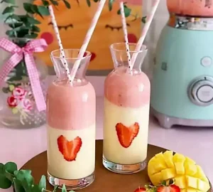 فروش عمده لیوان اسموتی بلند شیشه ای