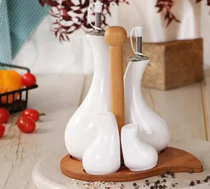 فروش عمده ست آبلیمو خوری و نمکدان استند چوبی