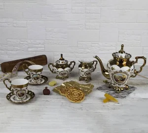 فروش عمده سرویس چای خوری لیلی و مجنون 17 پارچه