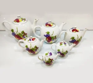 فروش عمده قوری چای چینی طرح میوه ای
