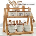 فروش عمده استند چوبی دو طبقه آشپزخانه
