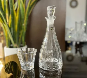 فروش عمده ست تنگ و نیم لیوان شربت خوری شیشه ای