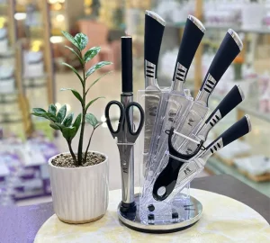 فروش عمده سرویس کارد و ساطور 9 پارچه کینگ مستر