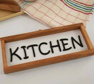 فروش عمده تابلو دکوراتیو چوبی طرح KITCHEN
