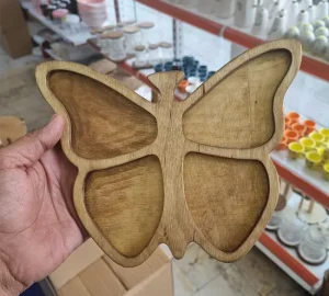 فروش عمده اردو خوری چوبی 4 خانه طرح پروانه