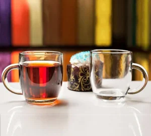 فروش عمده فنجان شیشه ای کاوه مدل آتن 6 عددی