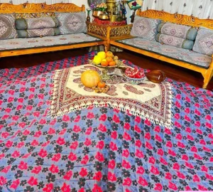فروش عمده لحاف کرسی الیافی گلدار
