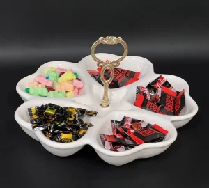 فروش عمده اردو خوری قلبی 5 خانه دسته دار