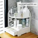فروش عمده شلف PVC کنجی کشو دار حمام