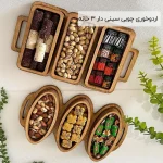 فروش عمده اردو خوری چوبی سینی دار 3 خانه