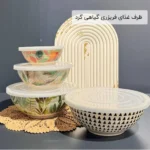 فروش عمده ظرف غذای فریزری گیاهی گرد