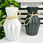 فروش عمده گلدان دکوری رومیزی بند کنفی