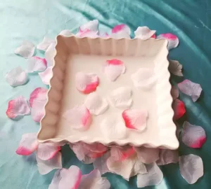 فروش عمده ظرف تارت سرامیکی مربع
