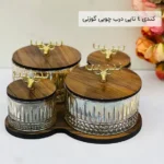 فروش عمده کندی 4 تایی درب چوبی گوزنی