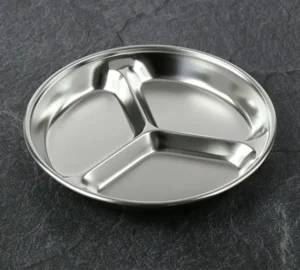 فروش عمده ظرف اردوخوری سه خانه استیل