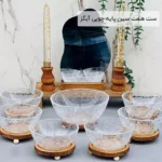 فروش عمده ست هفت سین پایه چوبی آبگز