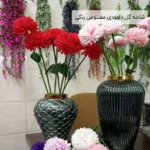 فروش عمده شاخه گل داوودی مصنوعی رنگی