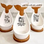 فروش عمده جا قاشقی کنار گازی پایه چوبی