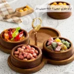 فروش عمده اردو خوری چوبی 4 خانه سینی دار