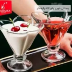 فروش عمده بـستنی خوری بلور لاله پایه دار