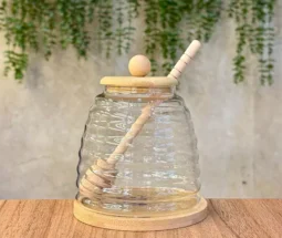 فروش عمده عسل خوری پیرکس زیره چوبی