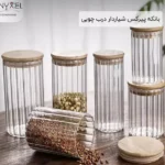 فروش عمده بانکه پیرکس شیاردار درب چوبی