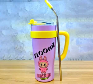 فروش عمده تامبلر دسته دار 1100 میل طرح LABUBU